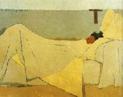 Edouard Vuillard In Bed Sweden oil painting reproduction